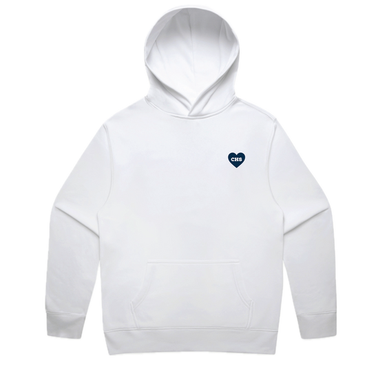 Carlmont Embroidered Blue Heart Hoodie