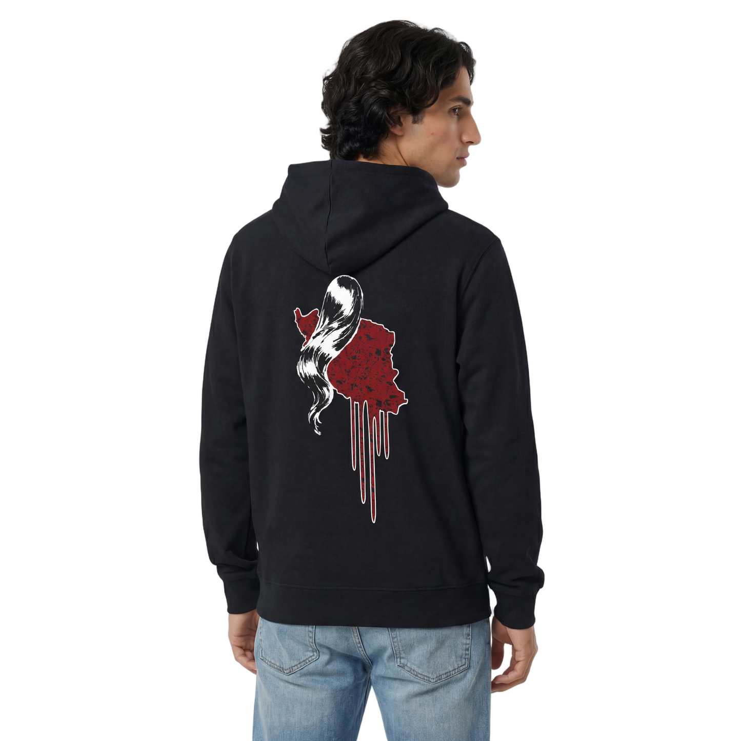 Bleeding Hearts - The Azadi Embroidered Fitted Hoodie (Seena's Collection)