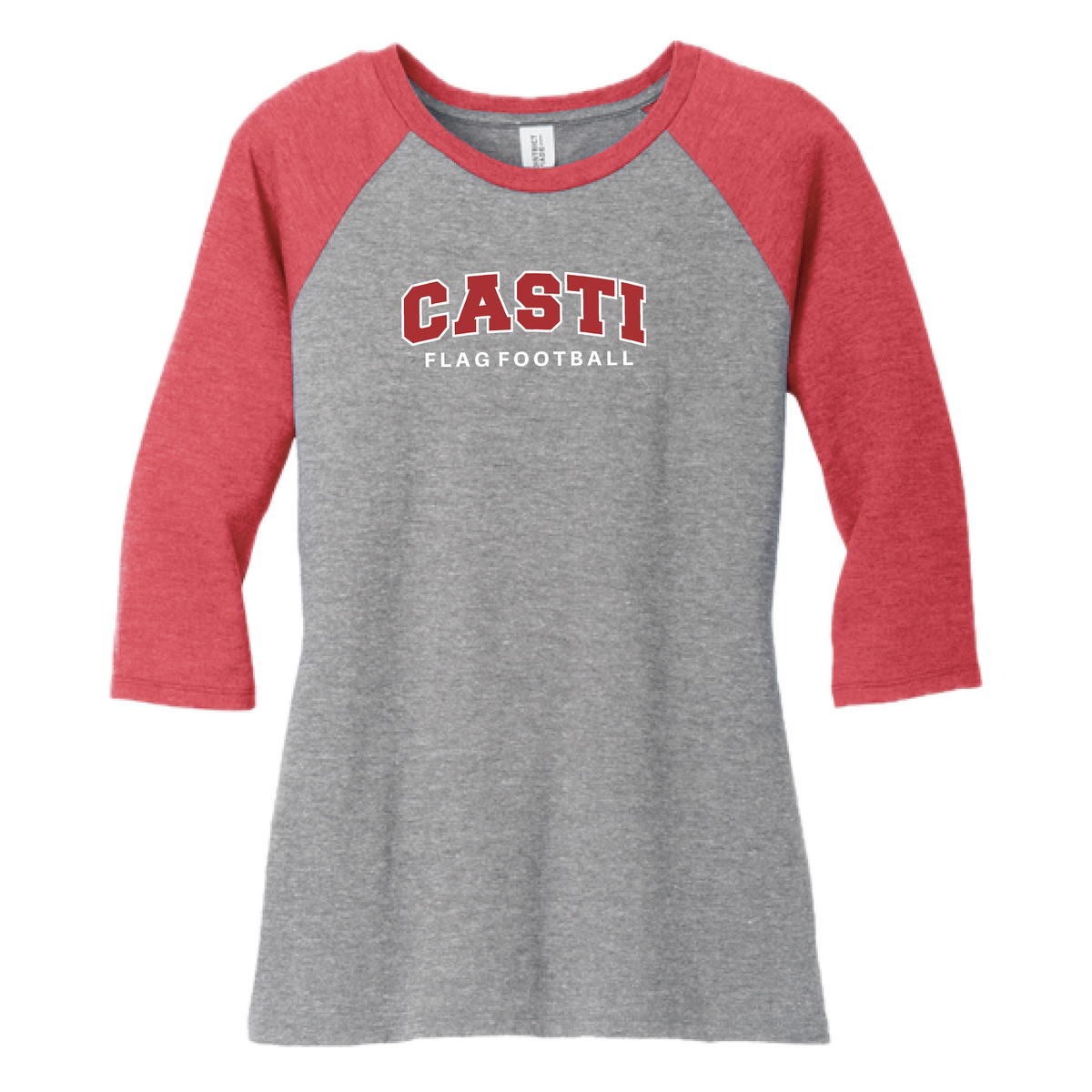 Castilleja Flag Football Women's Raglan T-Shirt