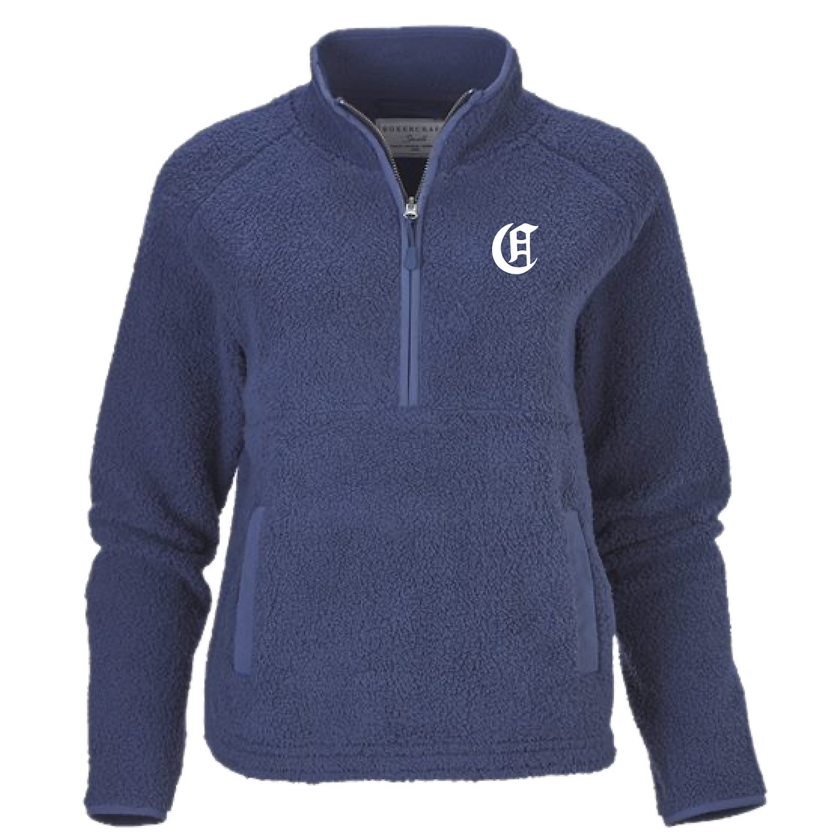 Embroidered Indigo Everest Fleece