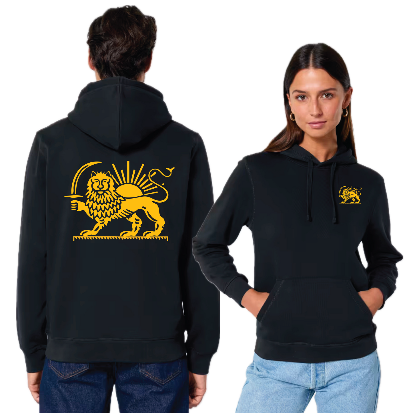 The Lion and the Sun Fitted Hooded Sweatshirt