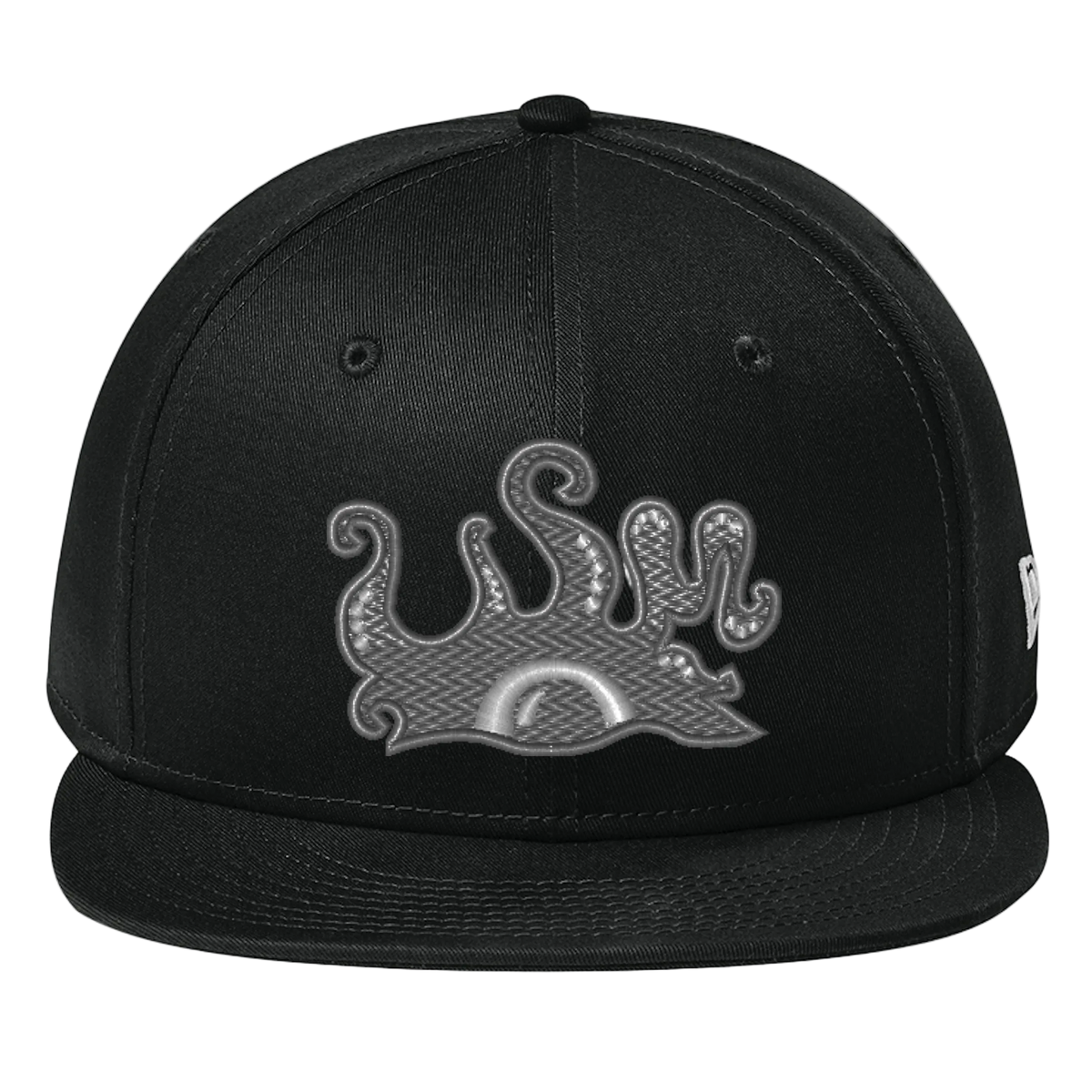 Embroidered Gray Monster Hat