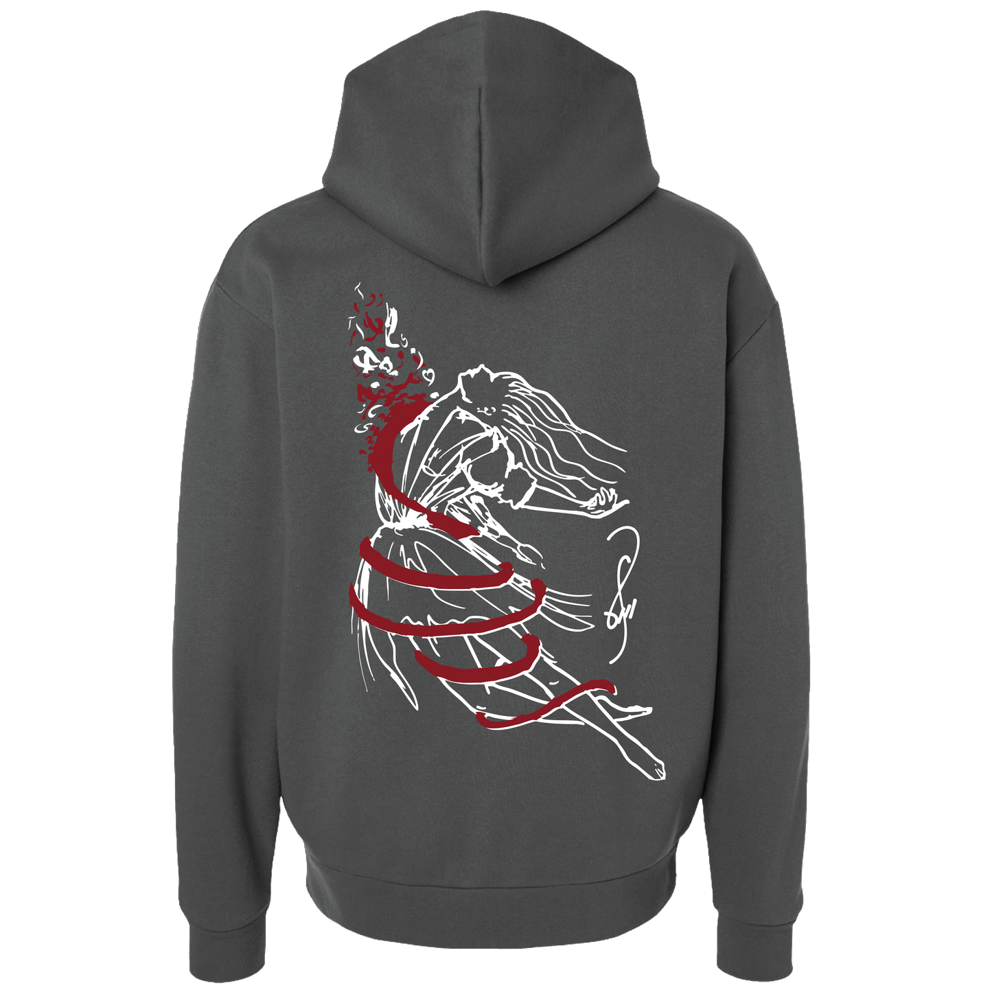 In Hope for Freedom Heavyweight Oversized Hoodie (Shamayel’s Sketch)