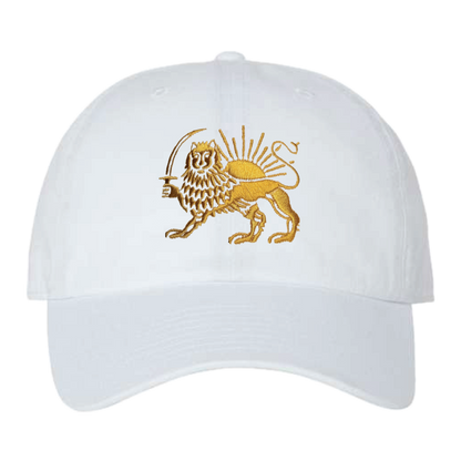 The Lion and the Sun Dad Hat - White