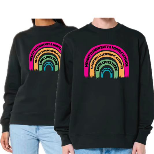 School Signs Rainbow Adult Crew