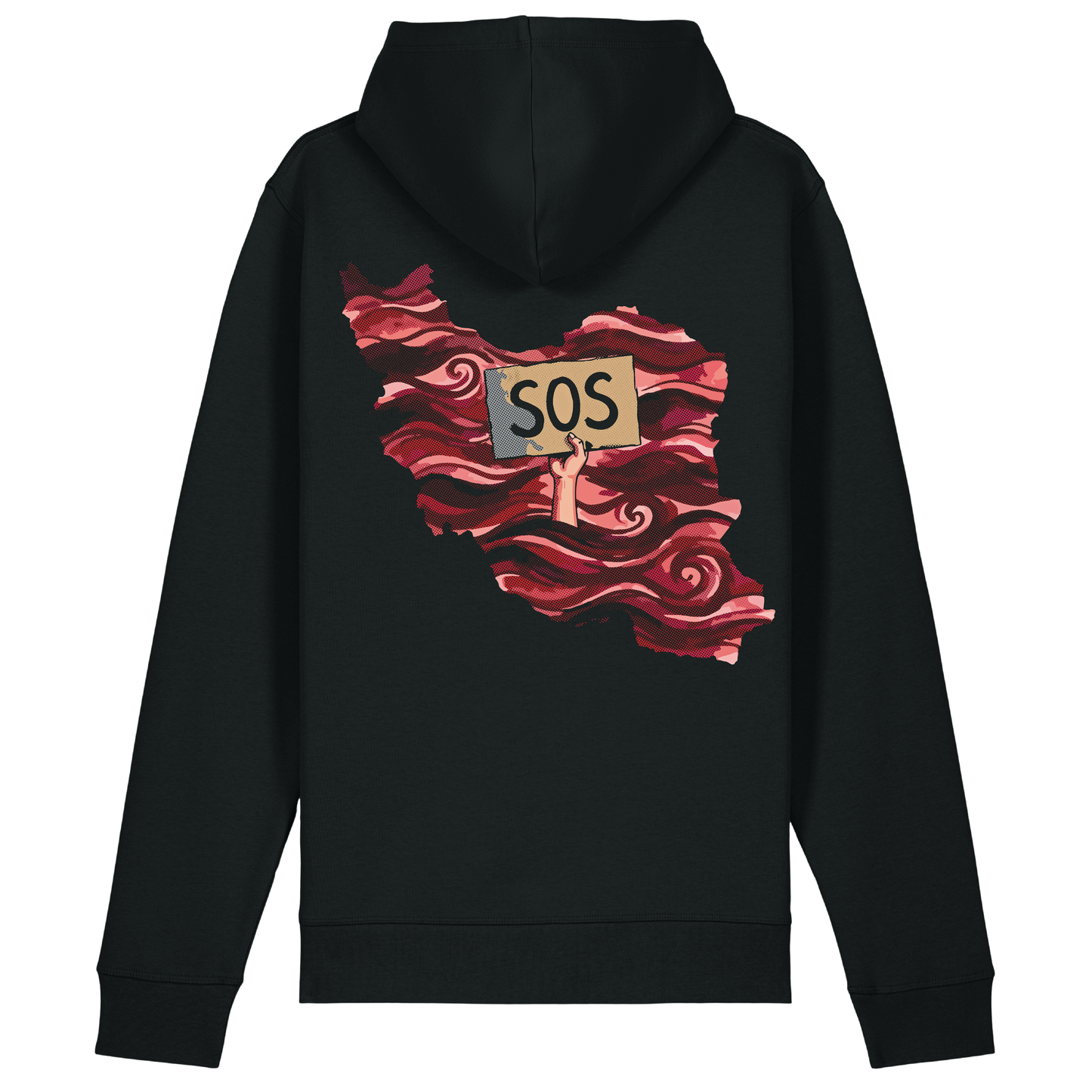 SOS Iran Fitted Hoodie